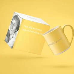Hot Mugg Astrid Krumelur gul Tekoppar|Kaffekoppar