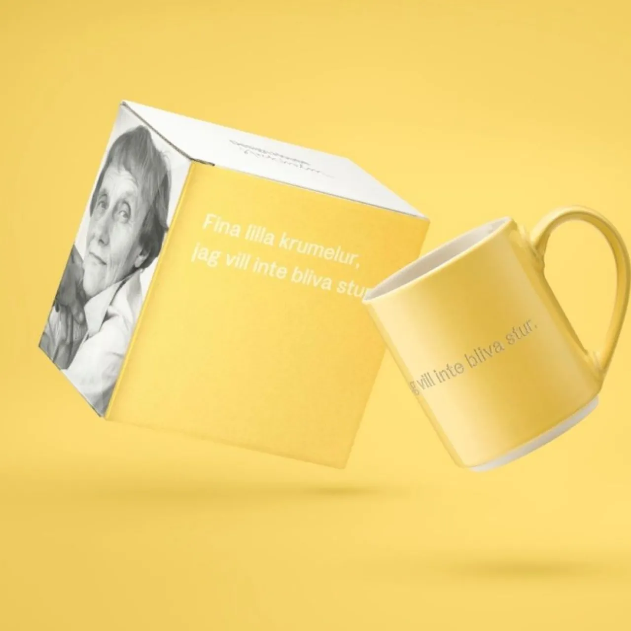 Hot Mugg Astrid Krumelur gul Tekoppar|Kaffekoppar