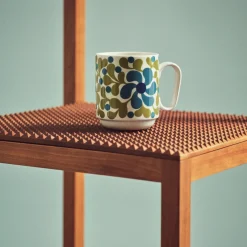 Mugg Birds 1967 Nr.7 Blå/Grön Tekoppar|Kaffekoppar