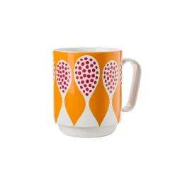 Clearance Mugg Birds 1967 Nr.8 Orange/Röd Tekoppar|Kaffekoppar