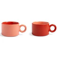 Online Mugg Chiquito 2-Pack Röd Tekoppar|Kaffekoppar
