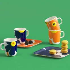 Discount Mugg Iso Unikko 2.5 dl Blå/Gul Tekoppar|Kaffekoppar