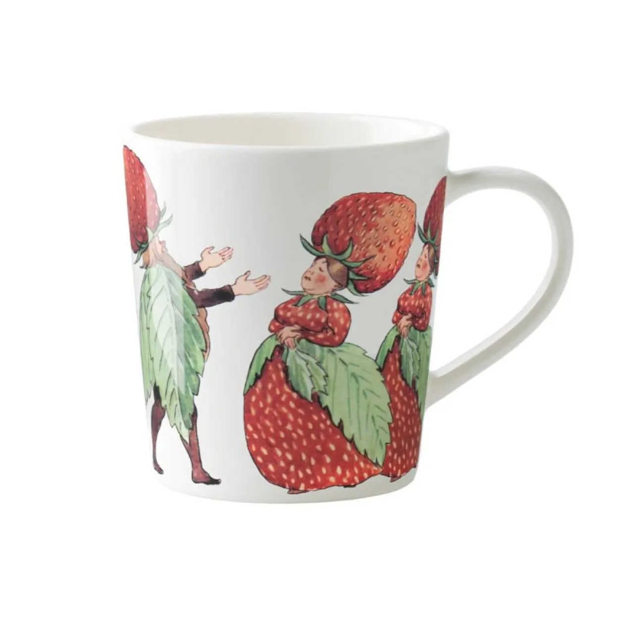 Online Mugg m öra Jordgubbsfam 40 cl Tekoppar|Kaffekoppar