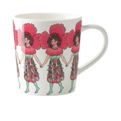 Hot Mugg m öra Vallmo 40 cl Tekoppar|Kaffekoppar