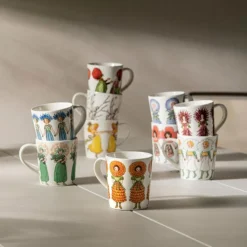 Hot Mugg m öra Vallmo 40 cl Tekoppar|Kaffekoppar