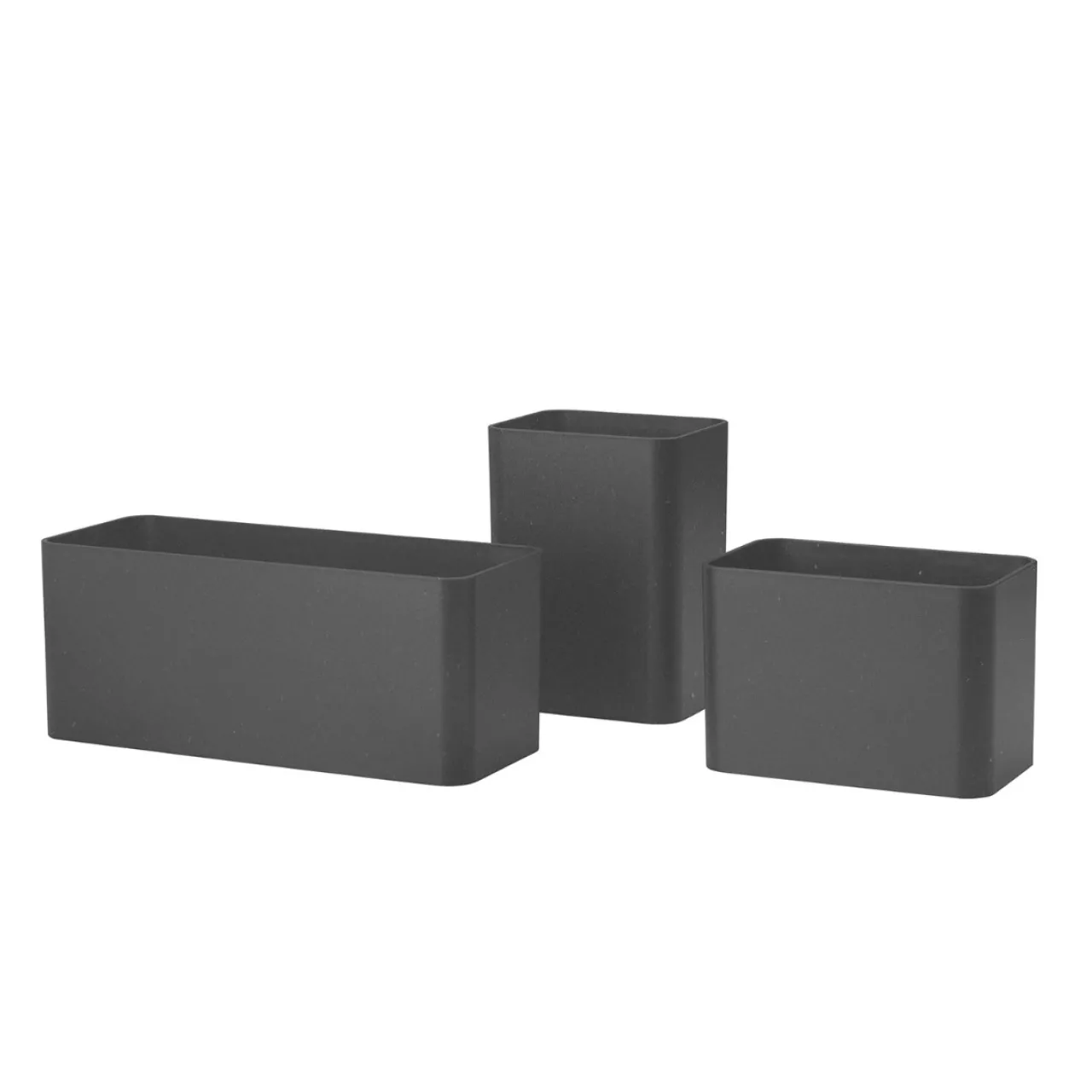 Discount Organizer Set med 3 Biokomposit svart String Tillbehör