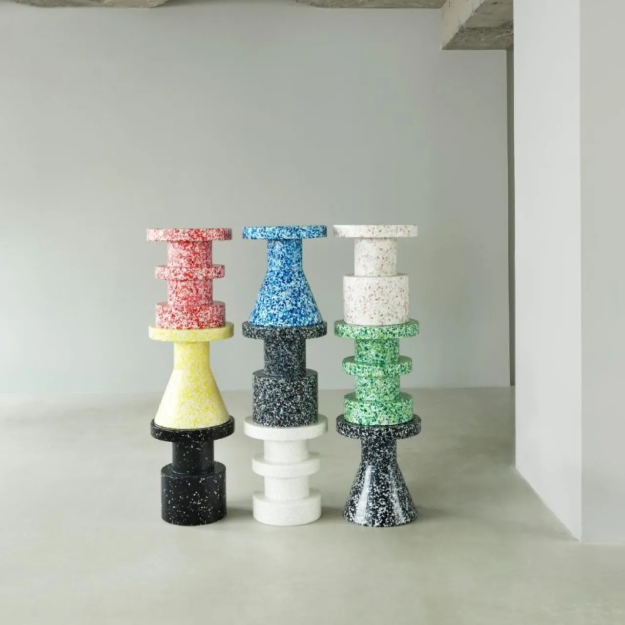 Outlet Pall / Sidebord Bit Cone Blå Sängbord|Sidobord