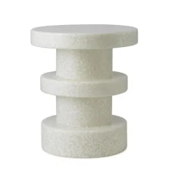 Pall / Sidebord Bit Stack Vit Sängbord|Sidobord