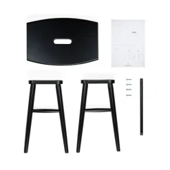 Clearance Pall Emil helsvart Sängbord|Pallar