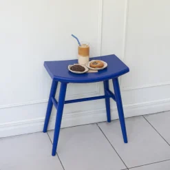 Outlet Pall Emil Klarblå Sängbord|Pallar