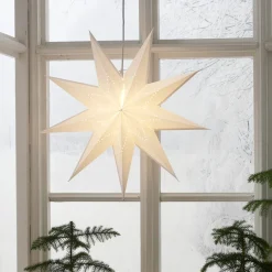 New Pappers stjärna Lysa 60cm vit Julbelysning|Novent