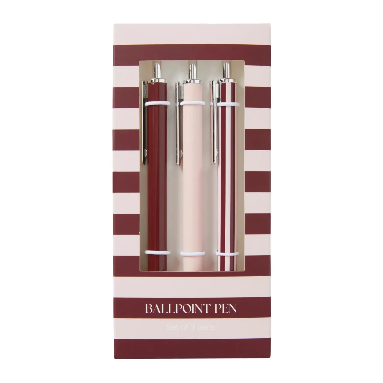 Hot Pennset KIT 3-pack rosa/burgundy Skrivbordstillbehör