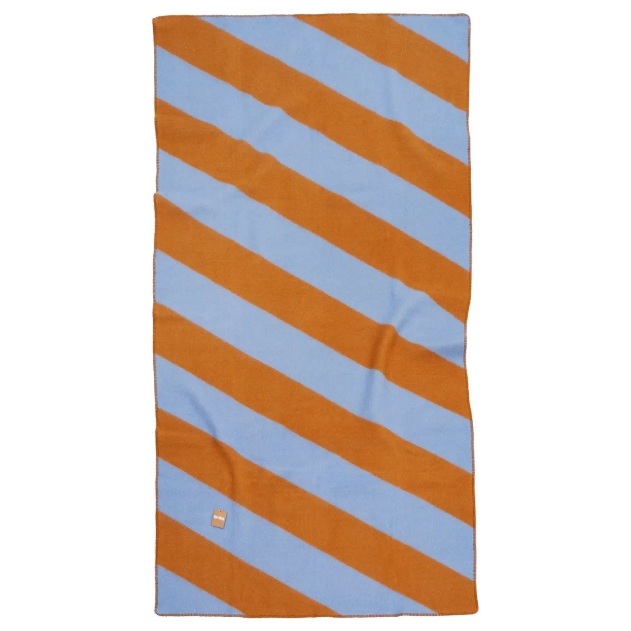 Discount Pläd Minola 130x260 Blå/Brun Filtar & Plädar