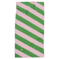 Clearance Pläd Minola 130x260 Rosa /Grön Filtar & Plädar