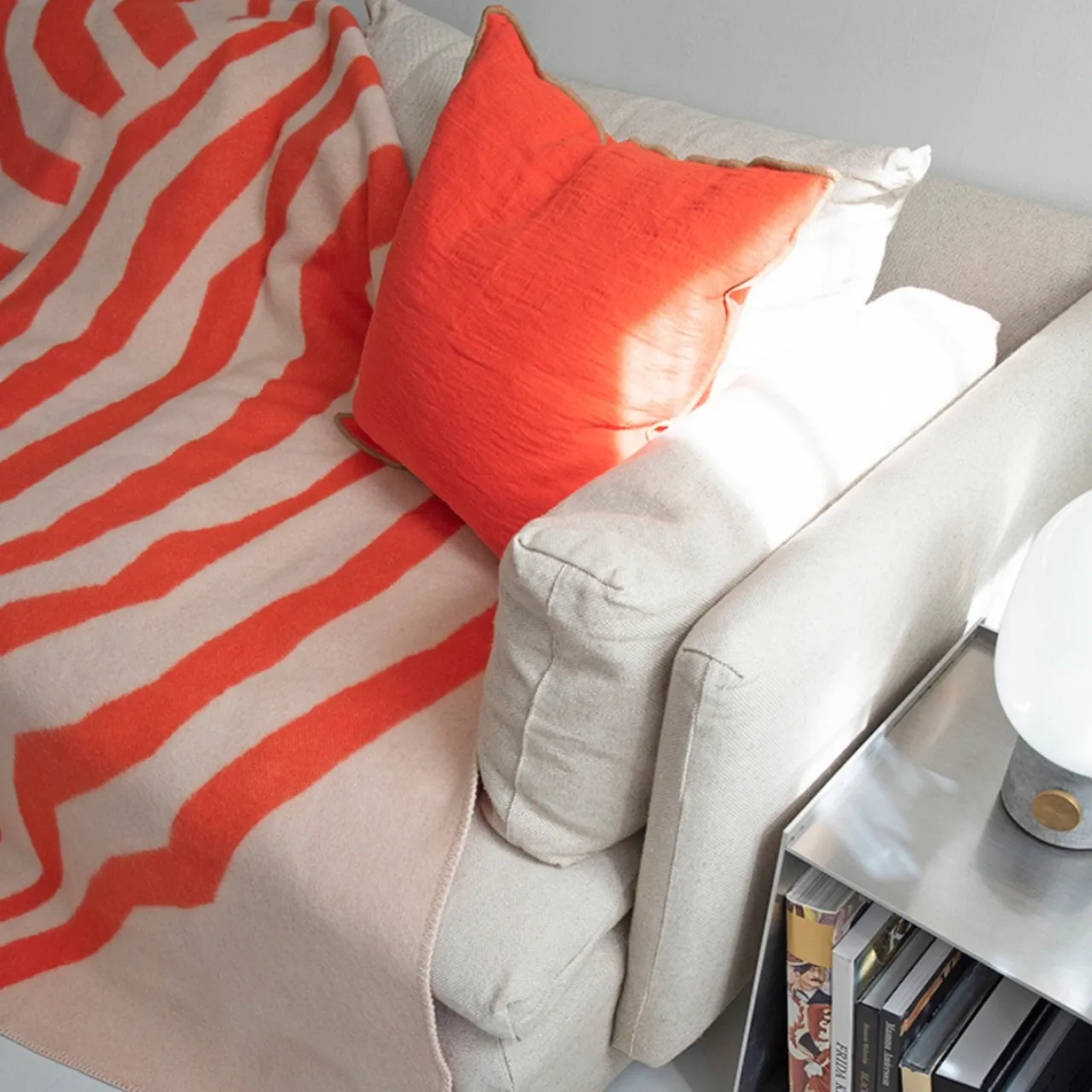 New Pläd Pugh 130x200 Röd Filtar & Plädar