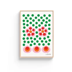 Poster Bird´s 1967 - no.6 grön/vit Posters