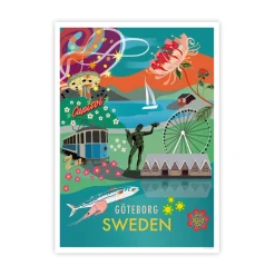 Discount Poster city Göteborg 30x40 cm Posters