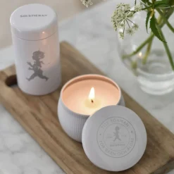 Presentask Doftljus + Tändsticksrör Vit Tändstickor|Julklappstips