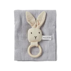 Discount Presentbox Etienne skallra + filt Blå Barn Leksaker|Barnrum