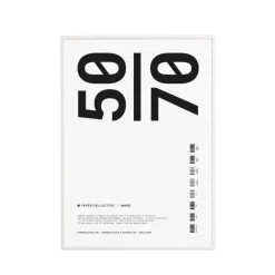 Outlet Ram Trä Plexi Vit 50x70 cm Posters|Ramar & Affischlister