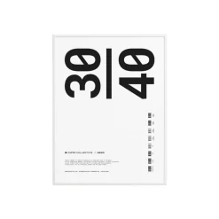 Ram Trä Plexi Vit 30x40 cm Ramar & Affischlister|Posters