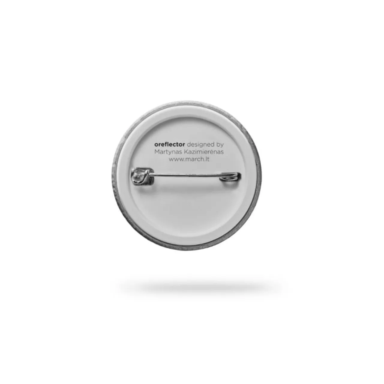 Online Reflekterande pin liten silver Reflexer