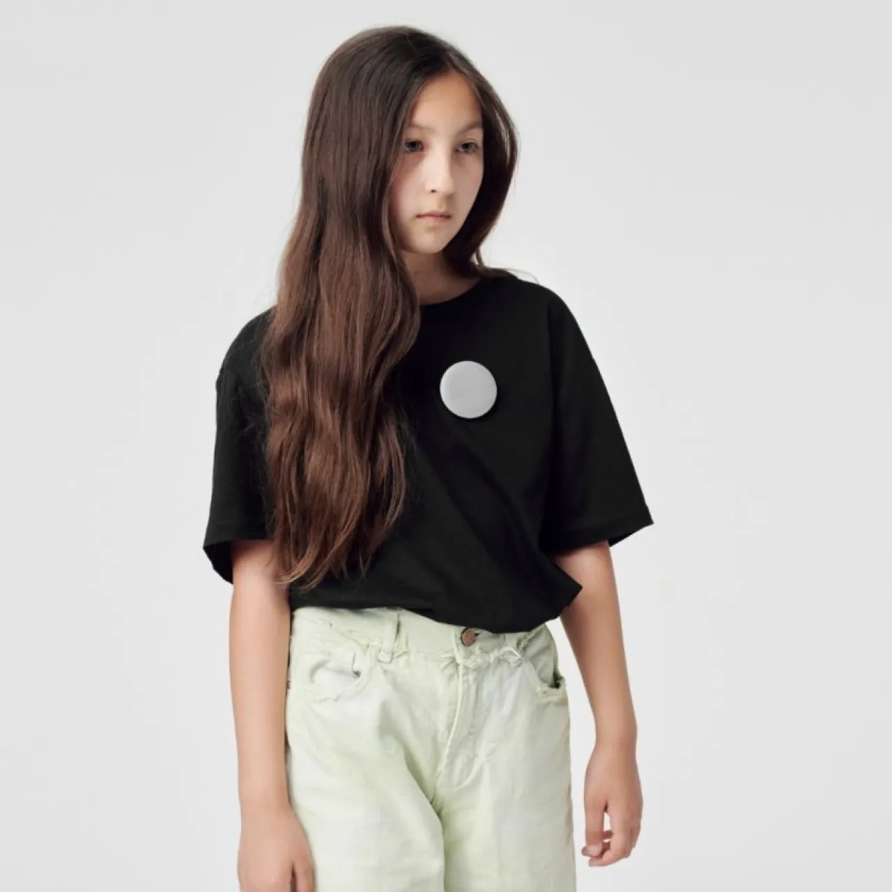 Reflekterande pin stor silver Reflexer