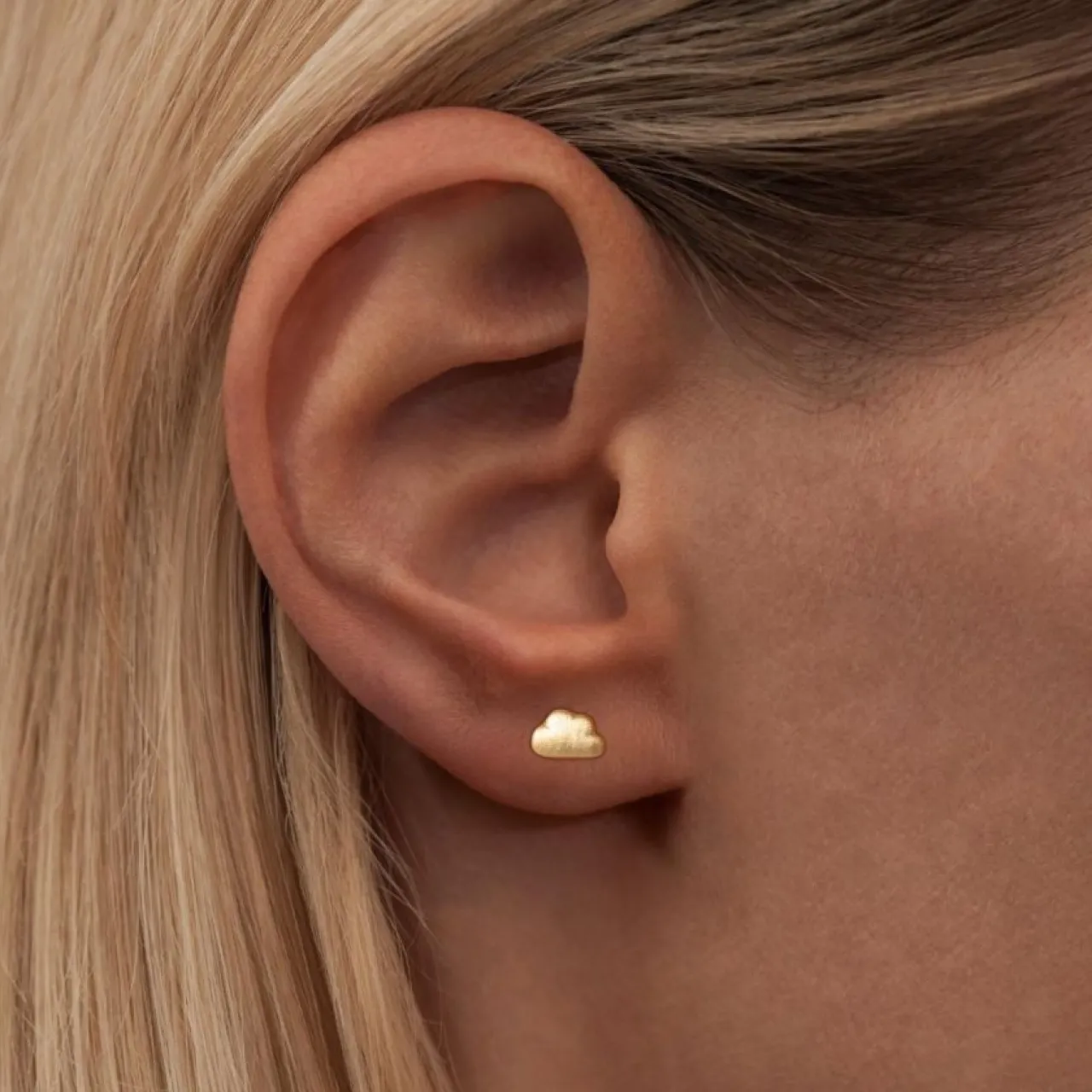 Best Örhänge Cloud guld 1 st Örhängen Guld|Smycken Dam