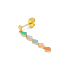 Hot Örhänge Confetti Long Guld Multi Örhängen Guld