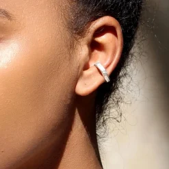Clearance Örhänge earcuff smält större Örhängen Silver