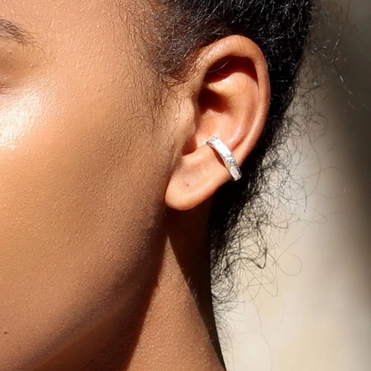 Clearance Örhänge earcuff smält större Örhängen Silver