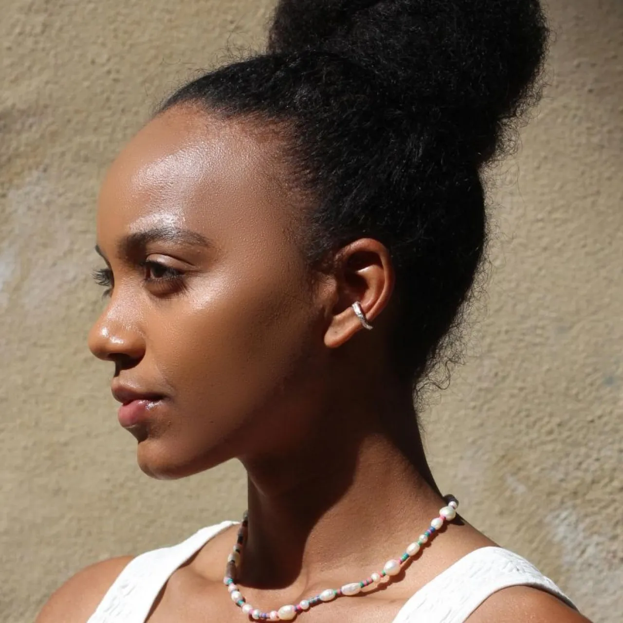 Clearance Örhänge earcuff smält större Örhängen Silver