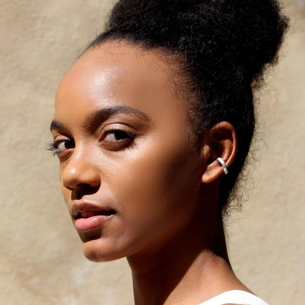 Clearance Örhänge earcuff smält större Örhängen Silver