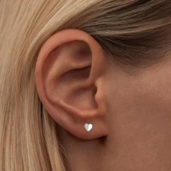 Best Örhänge Heart wings silver 1 st silver Smycken Dam