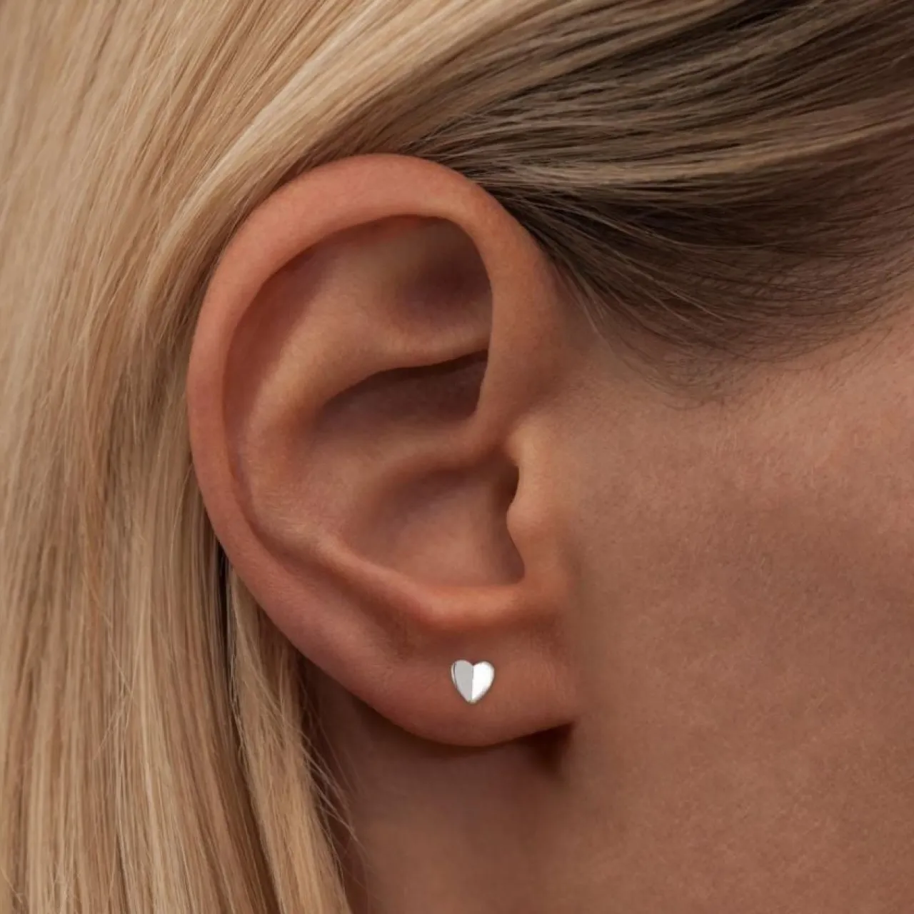 Best Örhänge Heart wings silver 1 st silver Smycken Dam