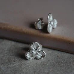 Discount Örhänge Knappkorall Brissund Örhängen Silver|Smycken Dam