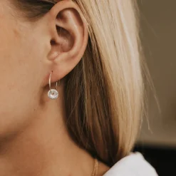 Hot Örhänge Knappkorall Strandfynd Örhängen Silver|Smycken Dam