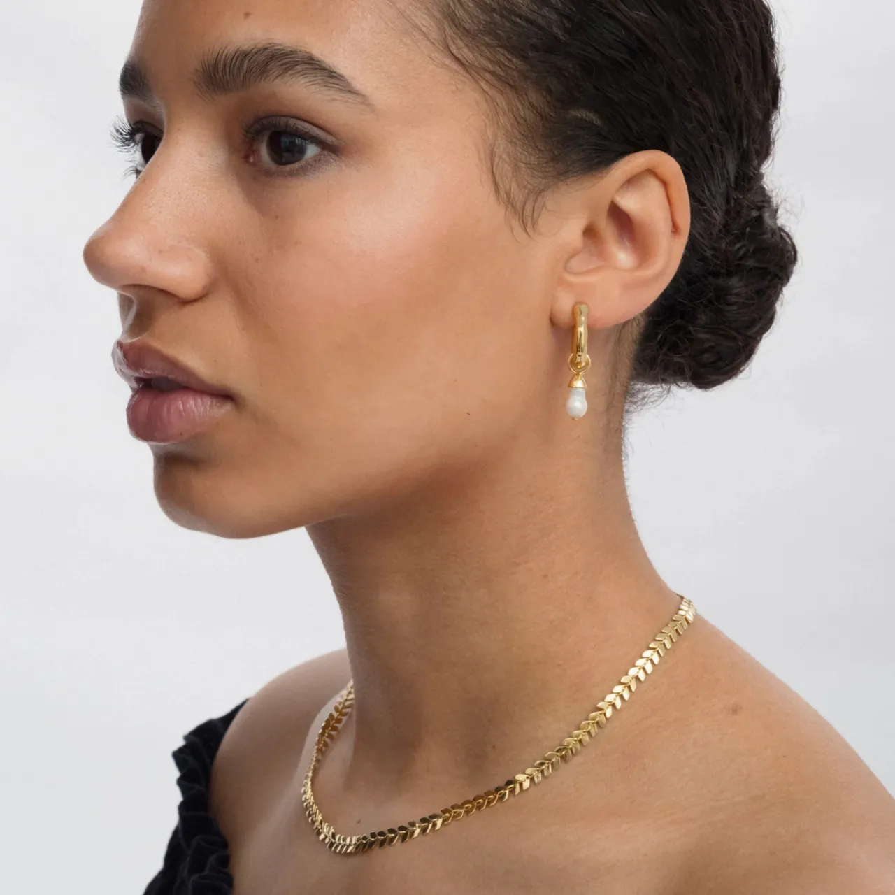 Örhänge Mary Short Single Guld Örhängen Guld|Smycken Dam