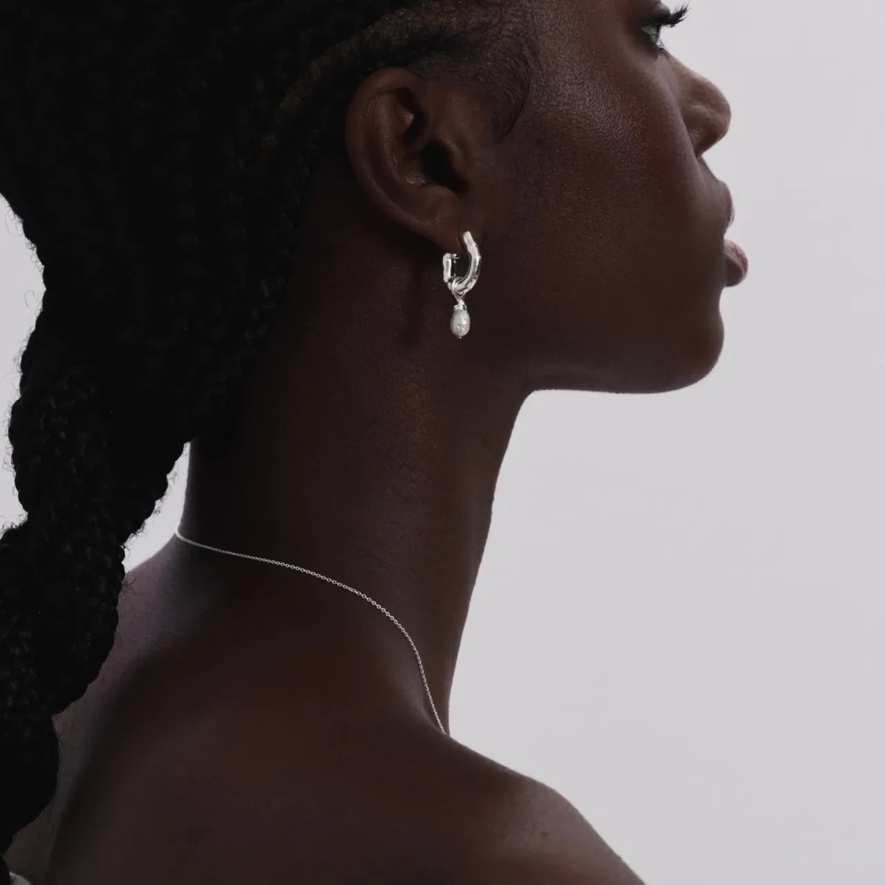 New Örhänge Mary Short Single Silver Örhängen Silver|Smycken Dam