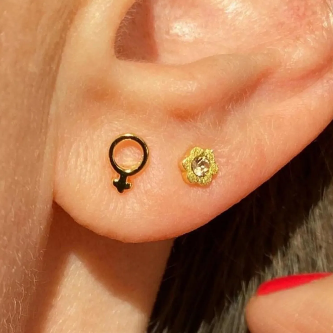 Clearance Örhänge Venus Guld 1 st guld Örhängen Guld|Smycken Dam