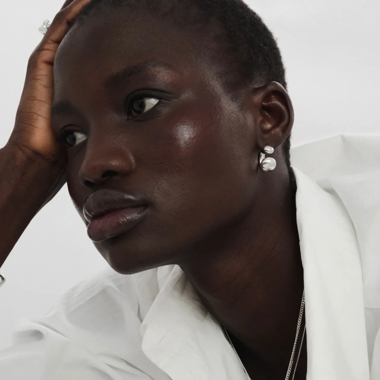 Örhängen Bolded Drops Silver Örhängen Silver|Smycken Dam