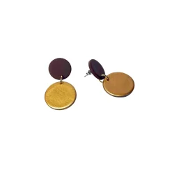 Hot Örhängen Brickor Duo brun/koppar Smycken Dam