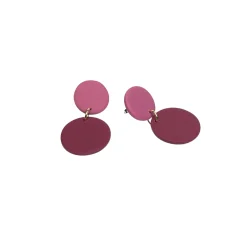 New Örhängen Brickor Duo plommon/vinröd Smycken Dam