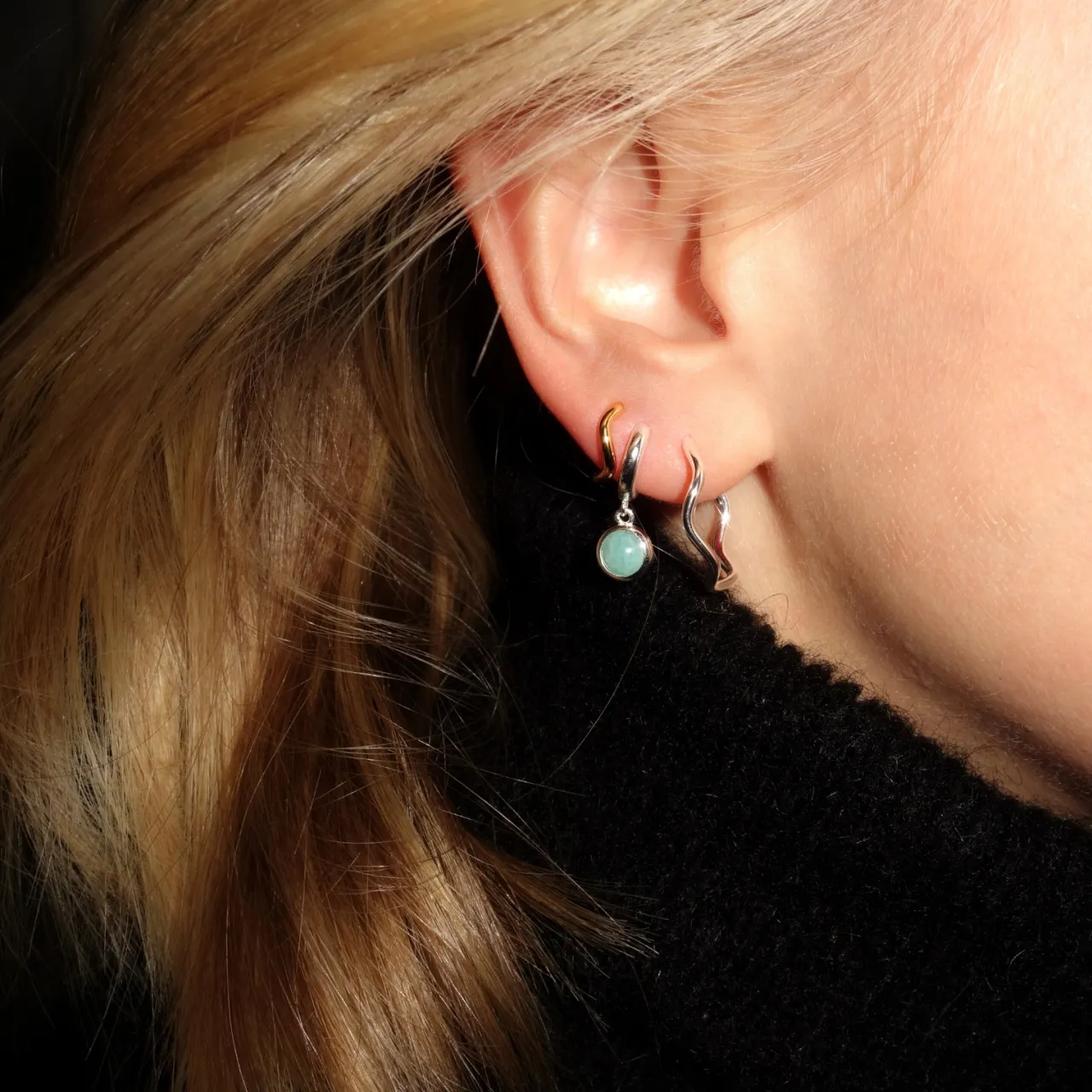 Best Örhängen Dear Silver Turkos Örhängen Silver|Smycken Dam