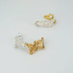 Clearance Örhängen Flodens dans guld/vit Örhängen Guld