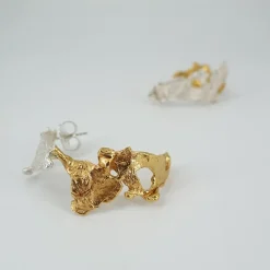 Clearance Örhängen Flodens dans guld/vit Örhängen Guld