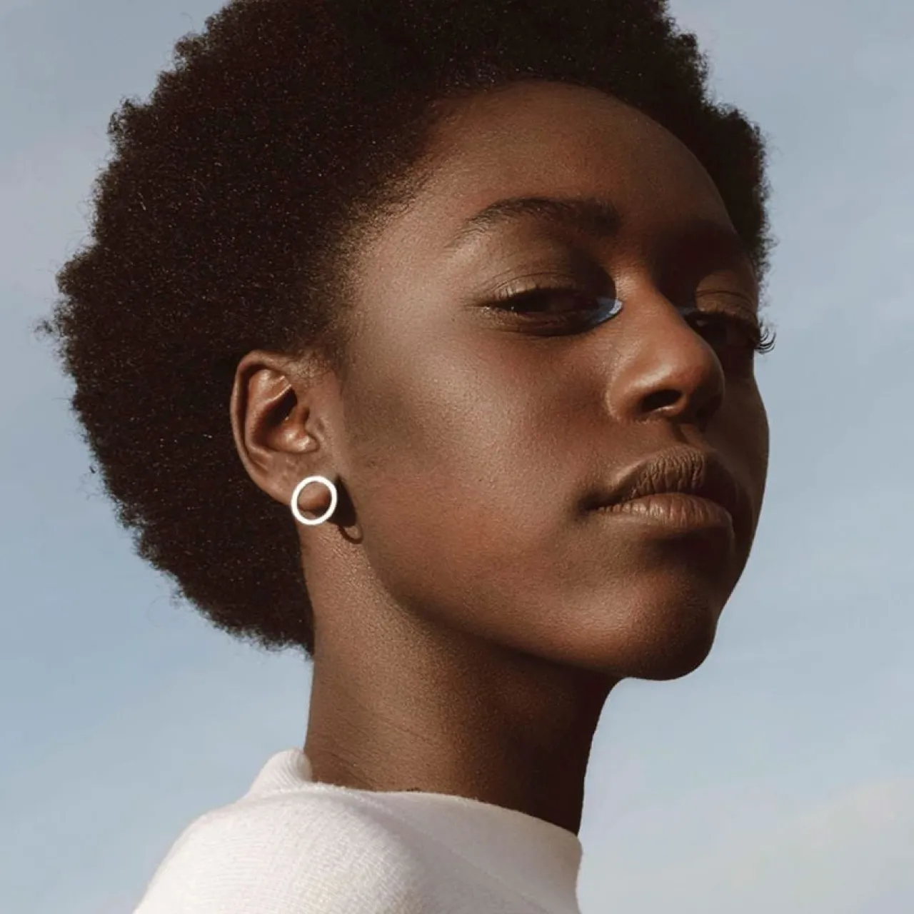 Online Örhängen hamrad ring Örhängen Silver