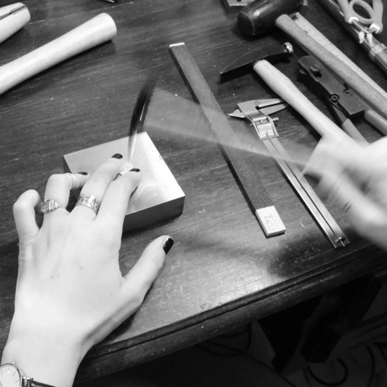 Online Örhängen hamrad ring Örhängen Silver