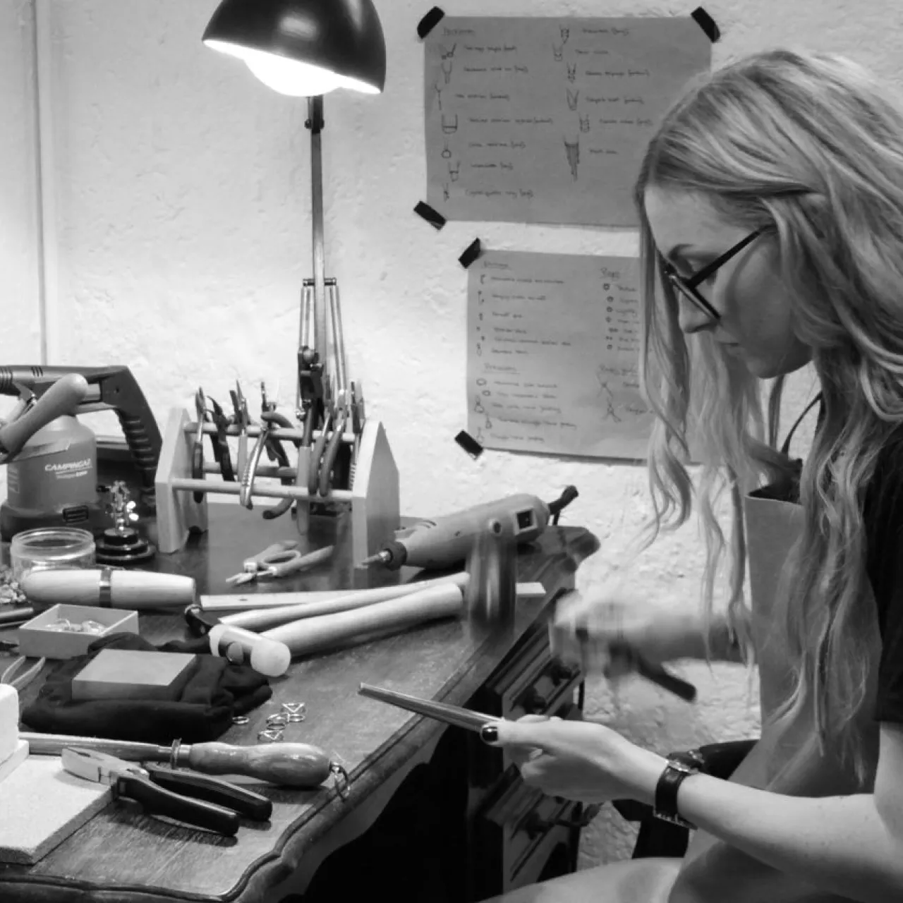 Online Örhängen hamrad ring Örhängen Silver