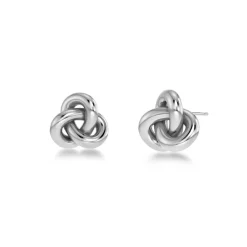 Clearance Örhängen Infinity Knot Small Stål Örhängen Silver|Adventspresenter